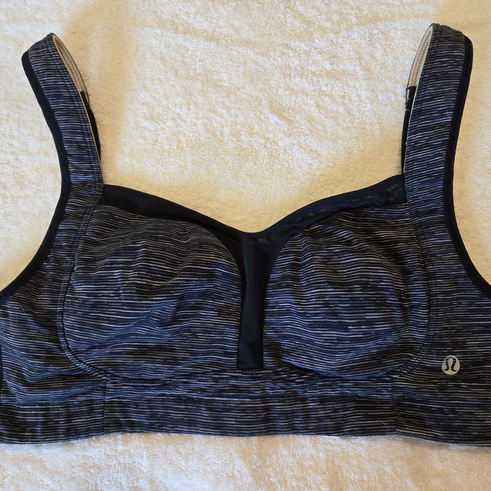 Lululemon Athletica Ta Ta Tamer Bra 36C Black/White